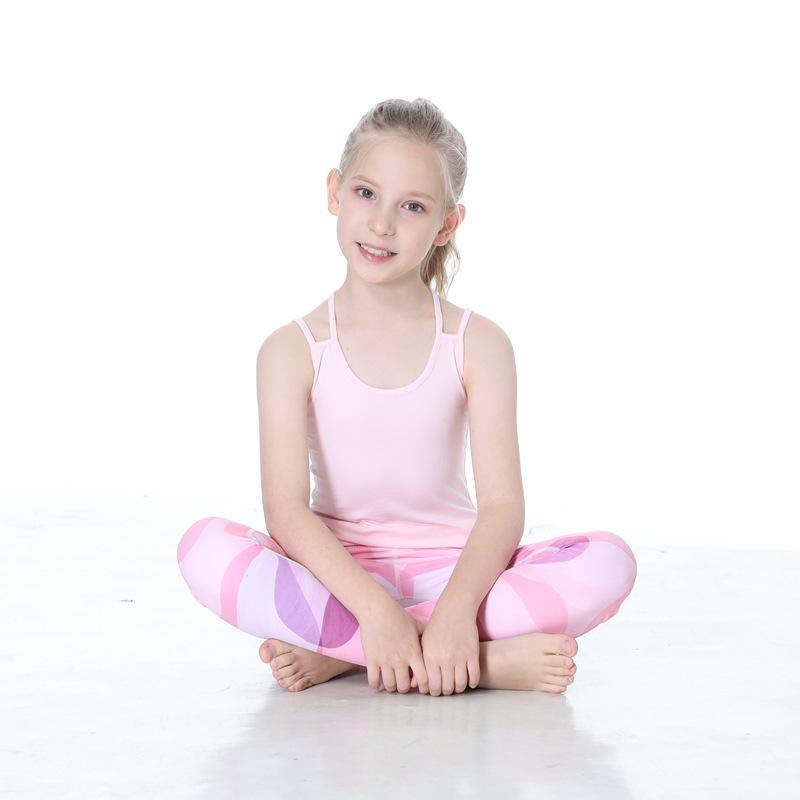 

Спортивная майка быстросохнущая для родителей и детей: Комплект для йоги для девочек с двойным слоем Child XL (145-155 CM)