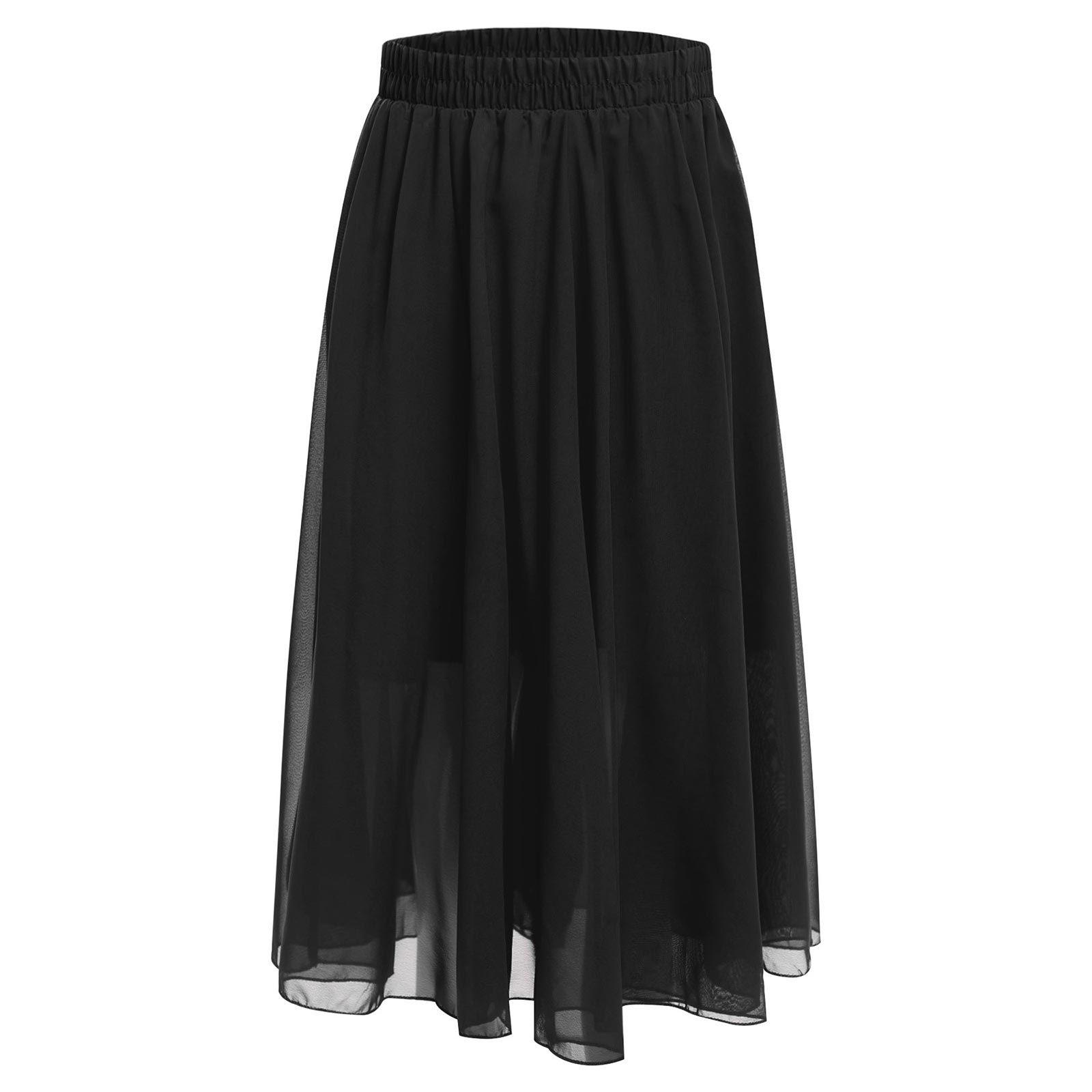 

Юбка для танцев для девочек 360, двухслойная, с высокой талией, эластичная лента для балета или сценической практики 11-12 Years