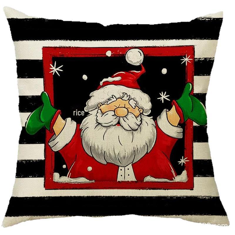 

Наволочка з різдвяним лляним принтом для дому, дивана, автомобіля та офісу Contact customer service for other styles or sizes