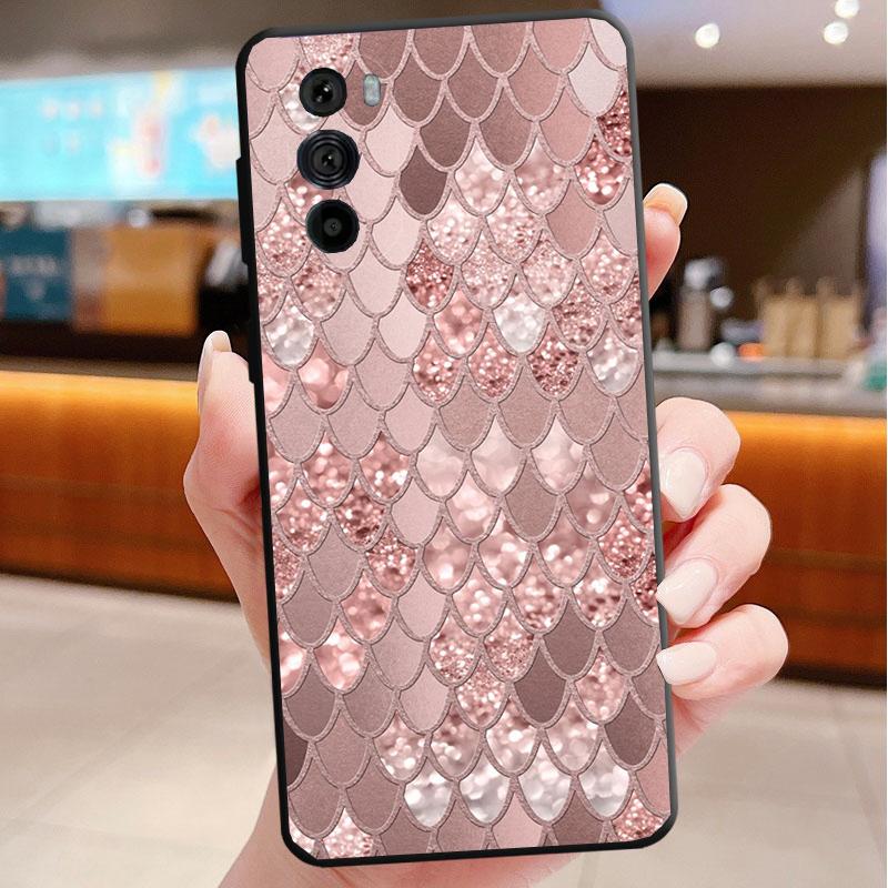 

Phone Case For Motorola Edge 50 40 Pro 60 50 40 30 Ultra Neo Fusion Moto G85 G72 G53 G54 G84 G13 G32 Love Heart Gold Rose Moto G32