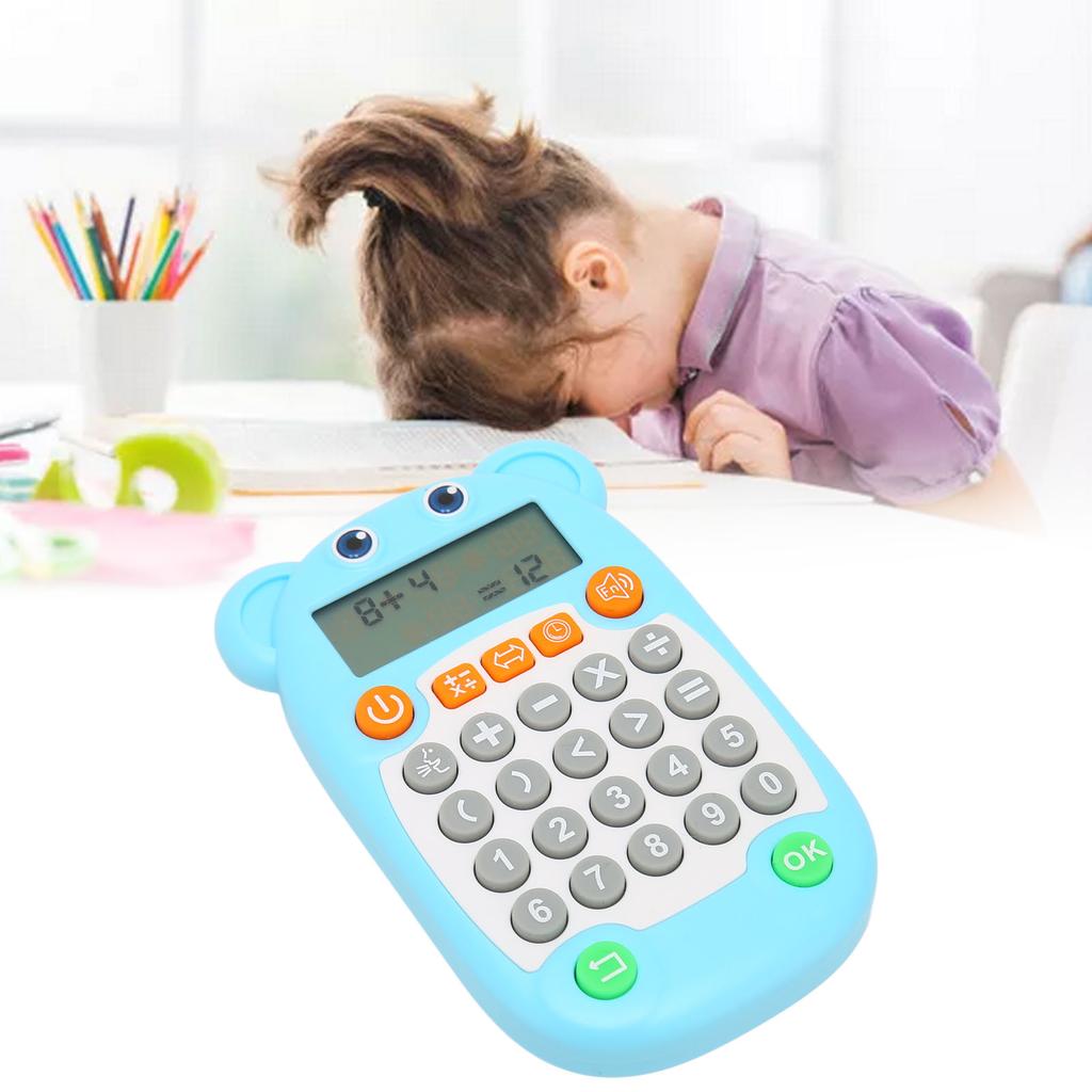Arithmetic Exercise Toy Digital Display Voice Prompt 27 Keys USB C Arithmetic Training Machine for Kids Education