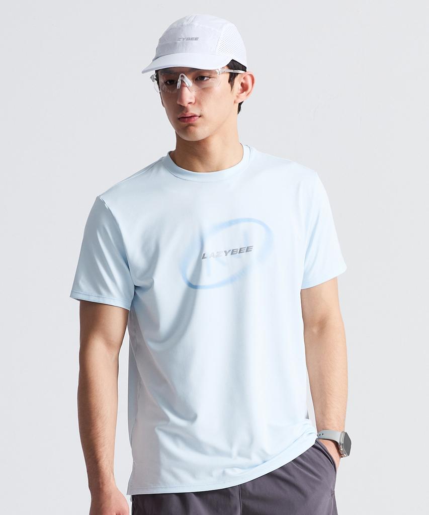 Leijibi Aero Glide Reflective Short Sleeve Running Sleeve M Pale Blue
