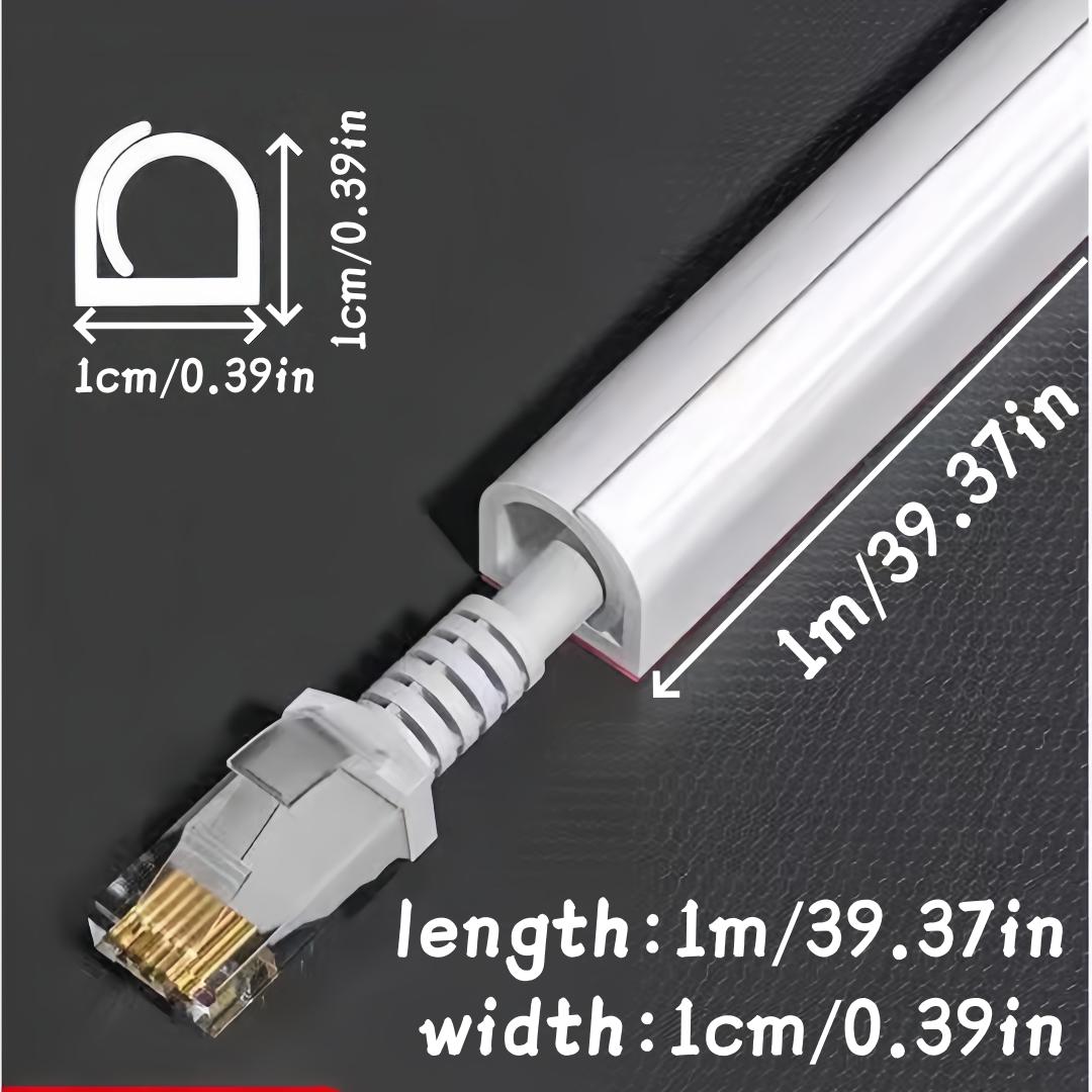 

1pc Wire Cords Covers Paintable Cable Concealer Cable Hider TV on Wall Wire Hiders Cable Management Cord Hider Wall Cable Racewa 1cm&1m белый