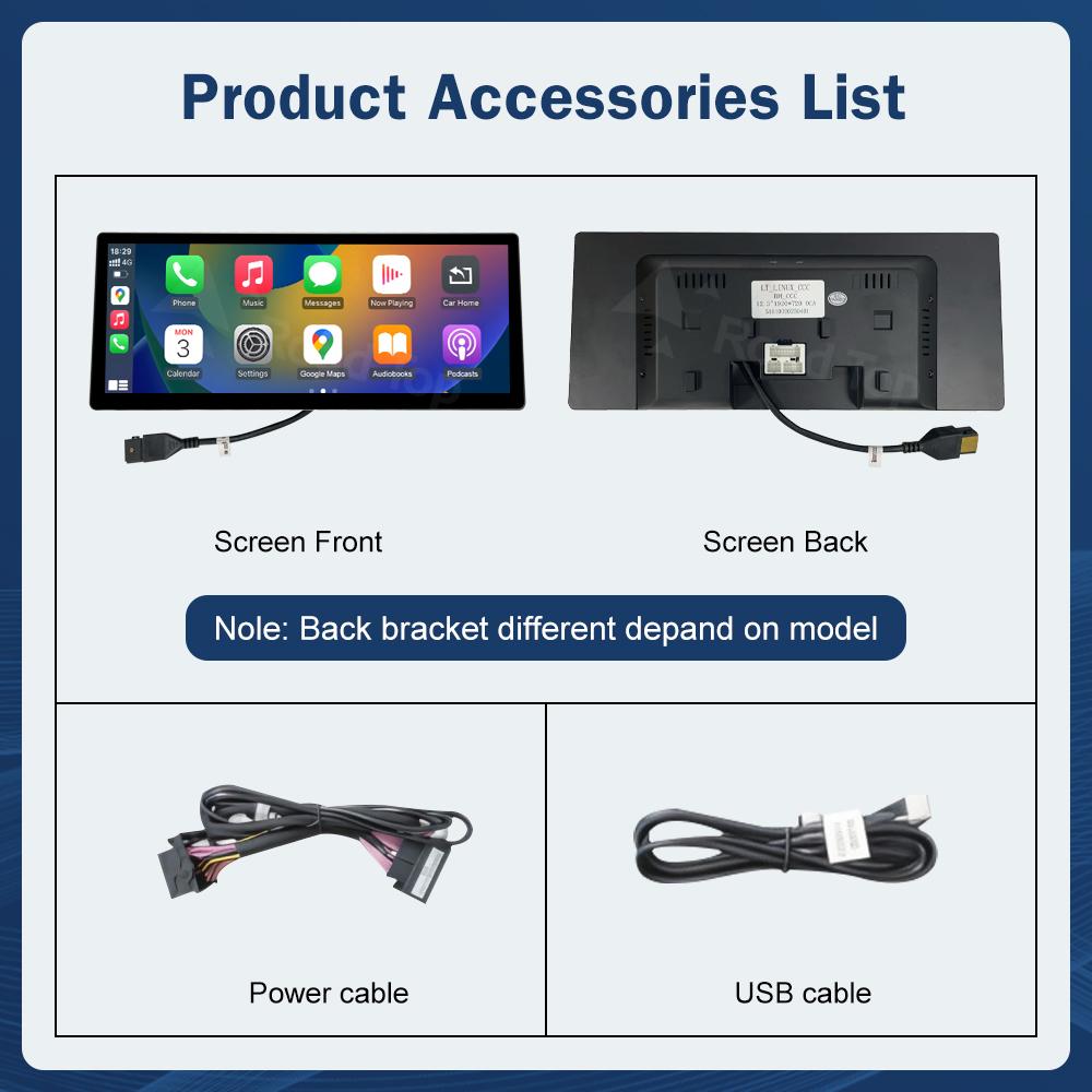 Schermo Multimediale Linux RoadTop 12.3 Wireless CarPlay Android Auto per BMW Serie 1 2 F20 F21 F22 F23 F45 F46 NBT EVO 2012-2018