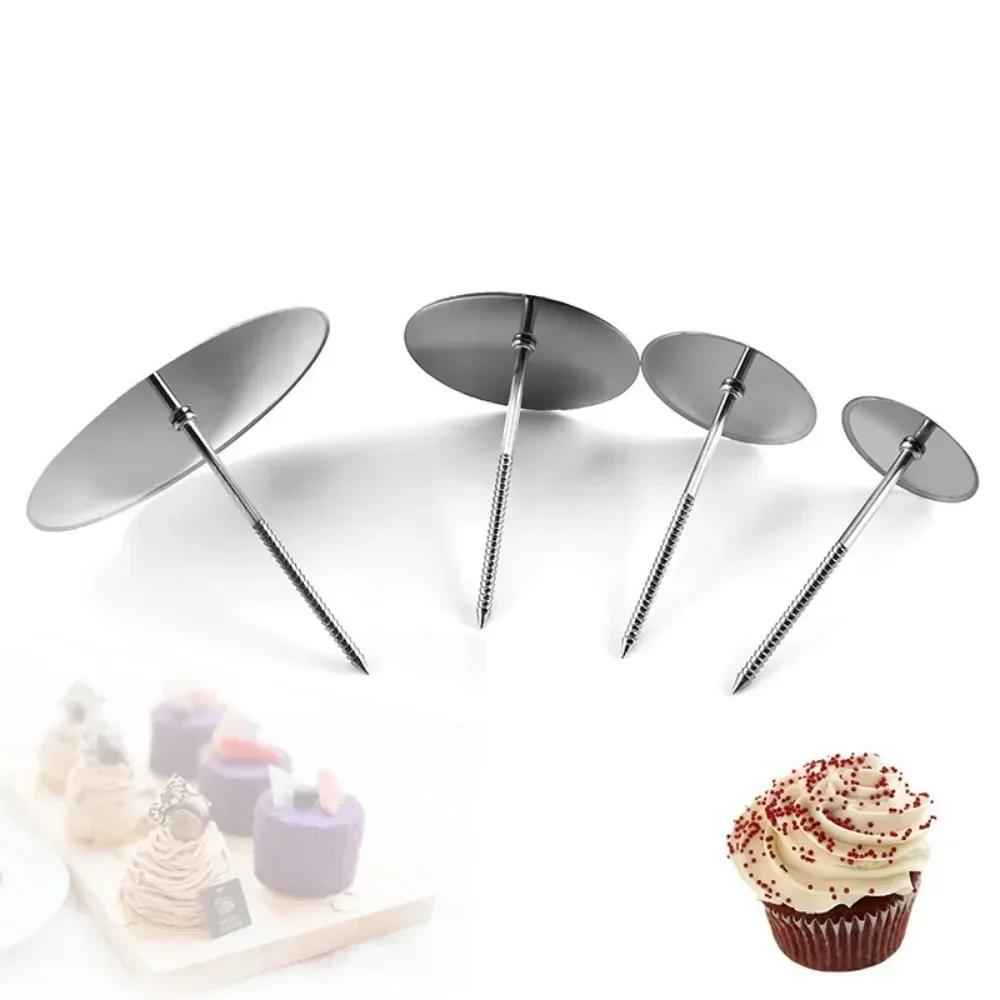 50PCS Stainless Steel Piping Nail Tips Cake Chocolate Flowers Decorating Needle Stands Cream Transfer Tray Baking Pastry Tools