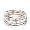 JYL TS Bracelet Women's  Wire Wrapped Design Offers Grace & Flexibility