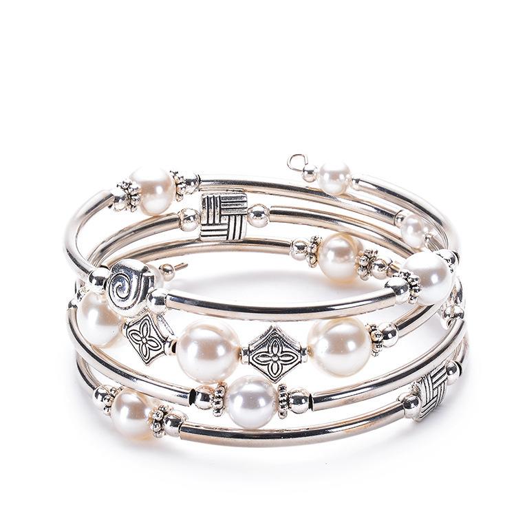 JYL TS Bracelet Women's  Wire Wrapped Design Offers Grace & Flexibility