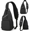 Wasserdichte einzelne Brust-Schultertasche, Mehrzweck-Crossbody-Tasche mit großem Fassungsvermögen für Männer und Frauen, Geeignet für Outdoor-Reisen und Arbeit