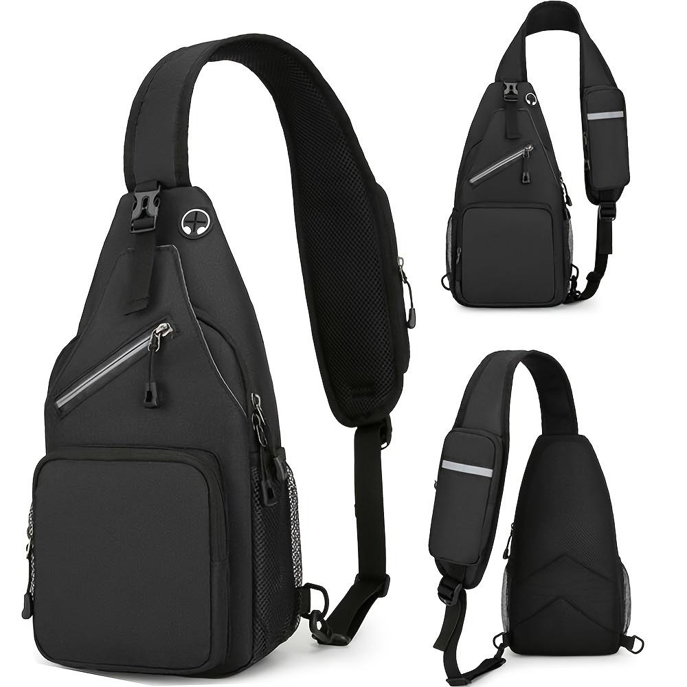 Wasserdichte einzelne Brust-Schultertasche, Mehrzweck-Crossbody-Tasche mit großem Fassungsvermögen für Männer und Frauen, Geeignet für Outdoor-Reisen und Arbeit