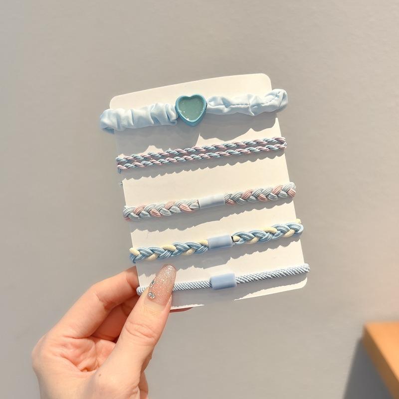 Kleiner Bär Hochelastisches Kaffee-Haargummi für Frauen und Mädchen - Langlebig, Schlicht und Elegant