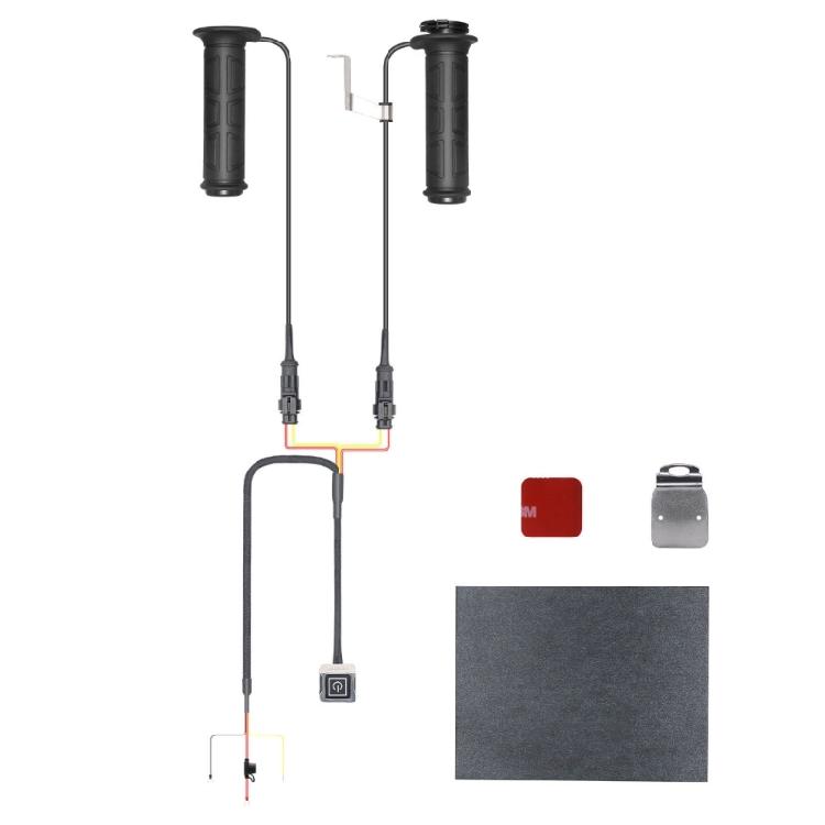 Мотоциклетные подогреваемые ручки с переключателем, регулируемые по температуре ручки руля, электрический подогреватель рук 1