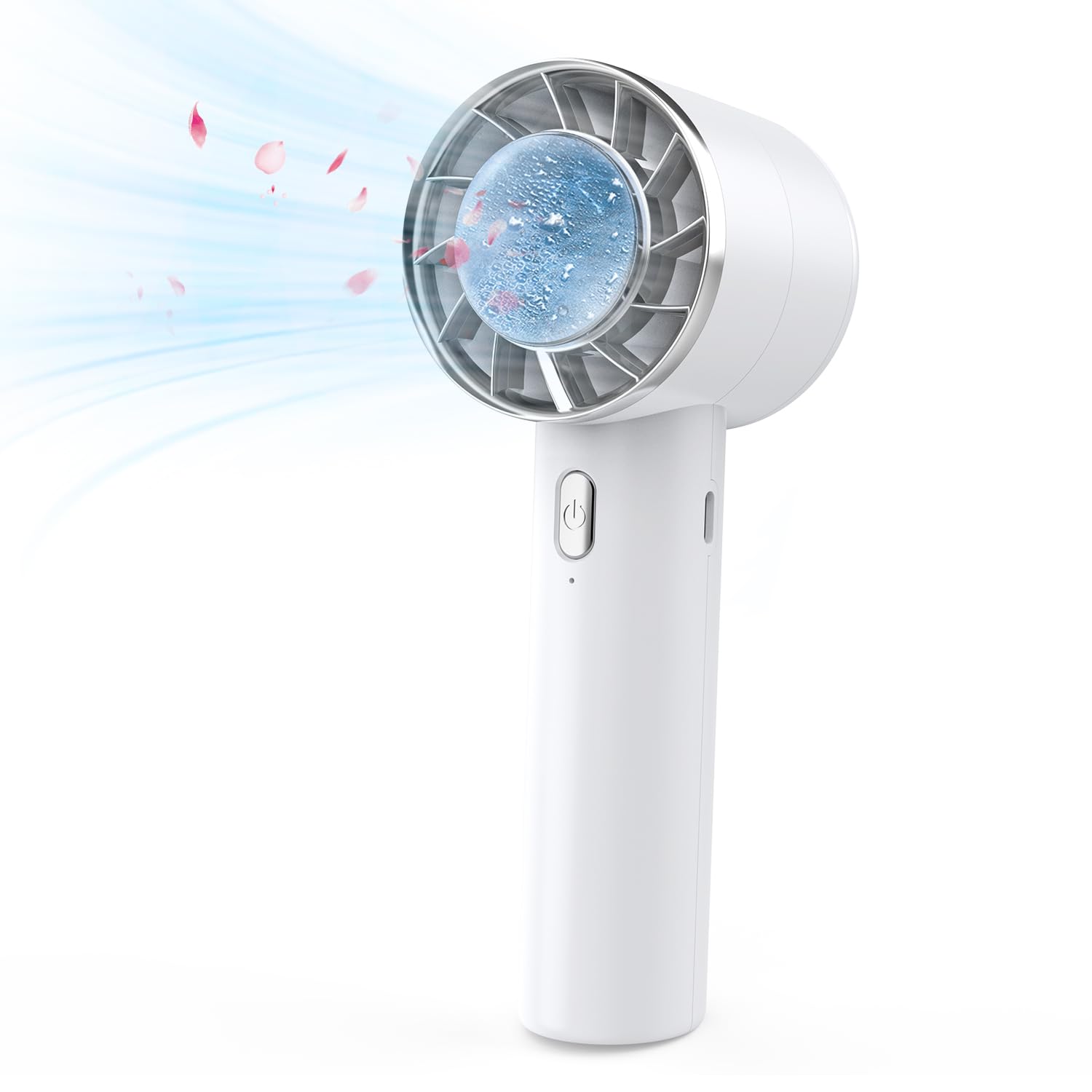 

Portable Fan 2024 with Cooling Portable Mini Fan with Variable Adjustable Wind and Heatstroke Perfect Gift for Fireworks Baseball and Live білий