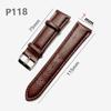 Bamboo Pattern PU Leather Watch Band, Non-Genuine Leather, Available in Sizes 16-24mm.