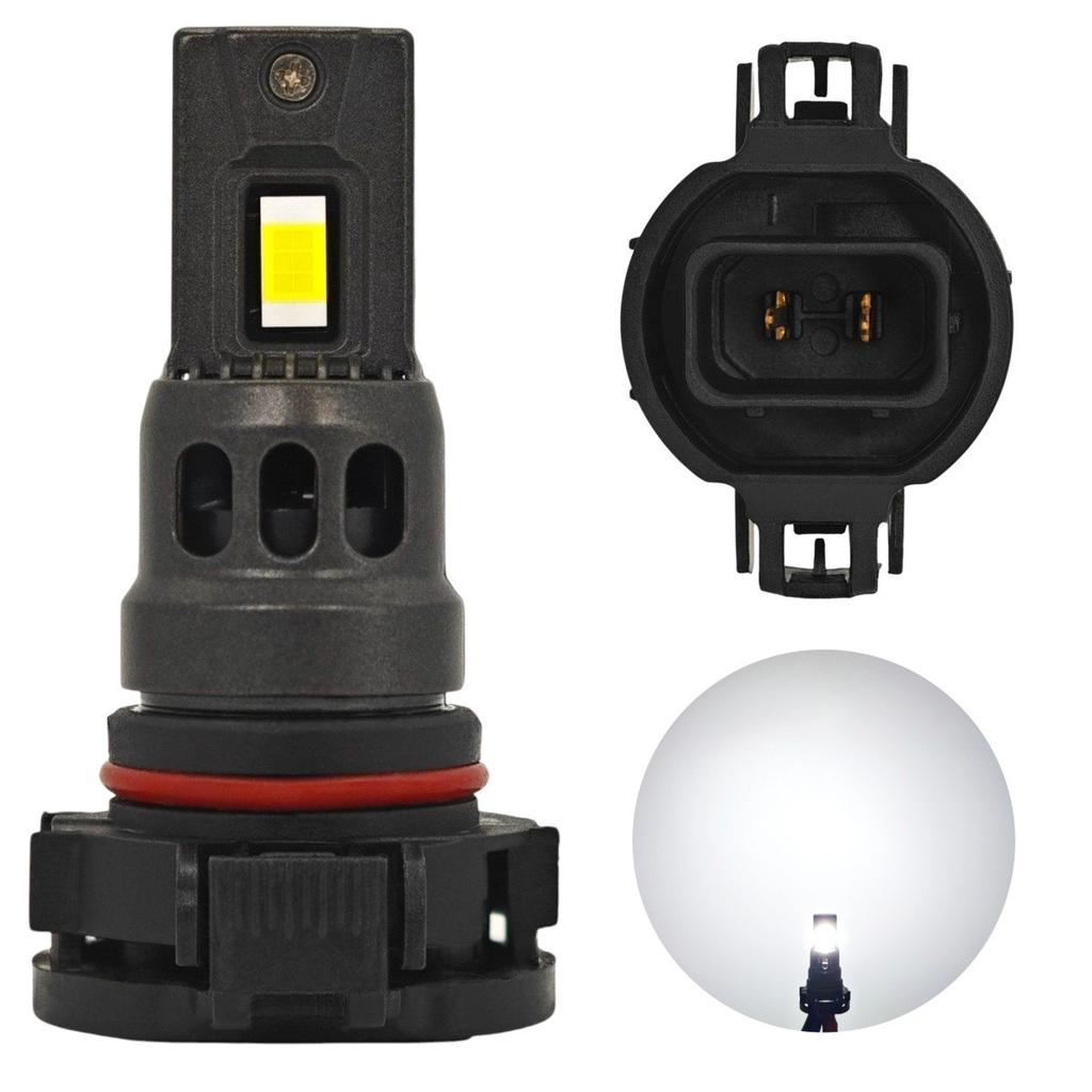 2 szt H16 LED żarówka PS24W 12-24V 4000lm CANBUS biała mocna Off-Road