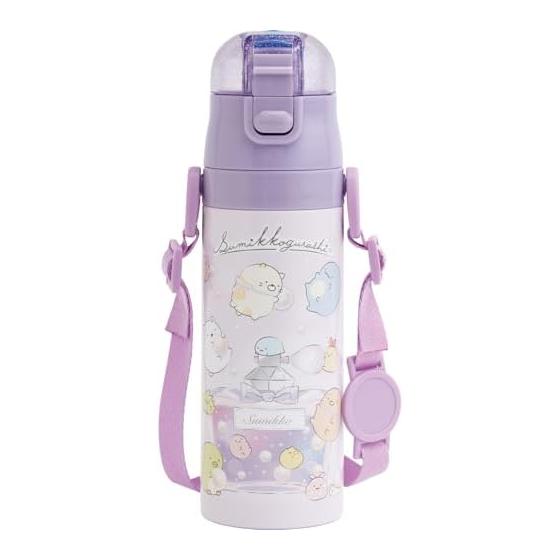 Компактная 2-сторонняя бутылка из нержавеющей стали San-X Sumikko Gurashi KA29601 H220Ш70мм
