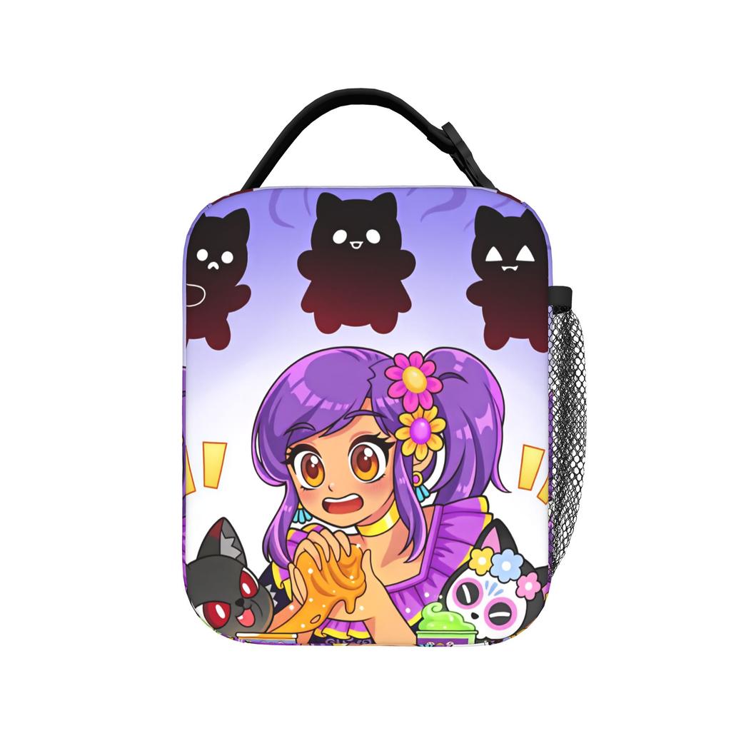 A-Aphmau Cartoon Lunch Bag For Child Graphic Design Lunch Box Fashion Travel Cooler Bag Convenient Oxford Tote Food Bags