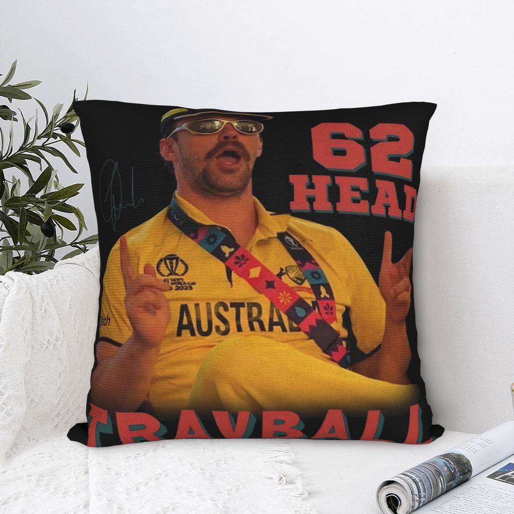 Travball Travis Head Kissenbezüge Merch Bedruckter Kissenbezug Deko Kissenhülle Schlafzimmer Mehrere Größen