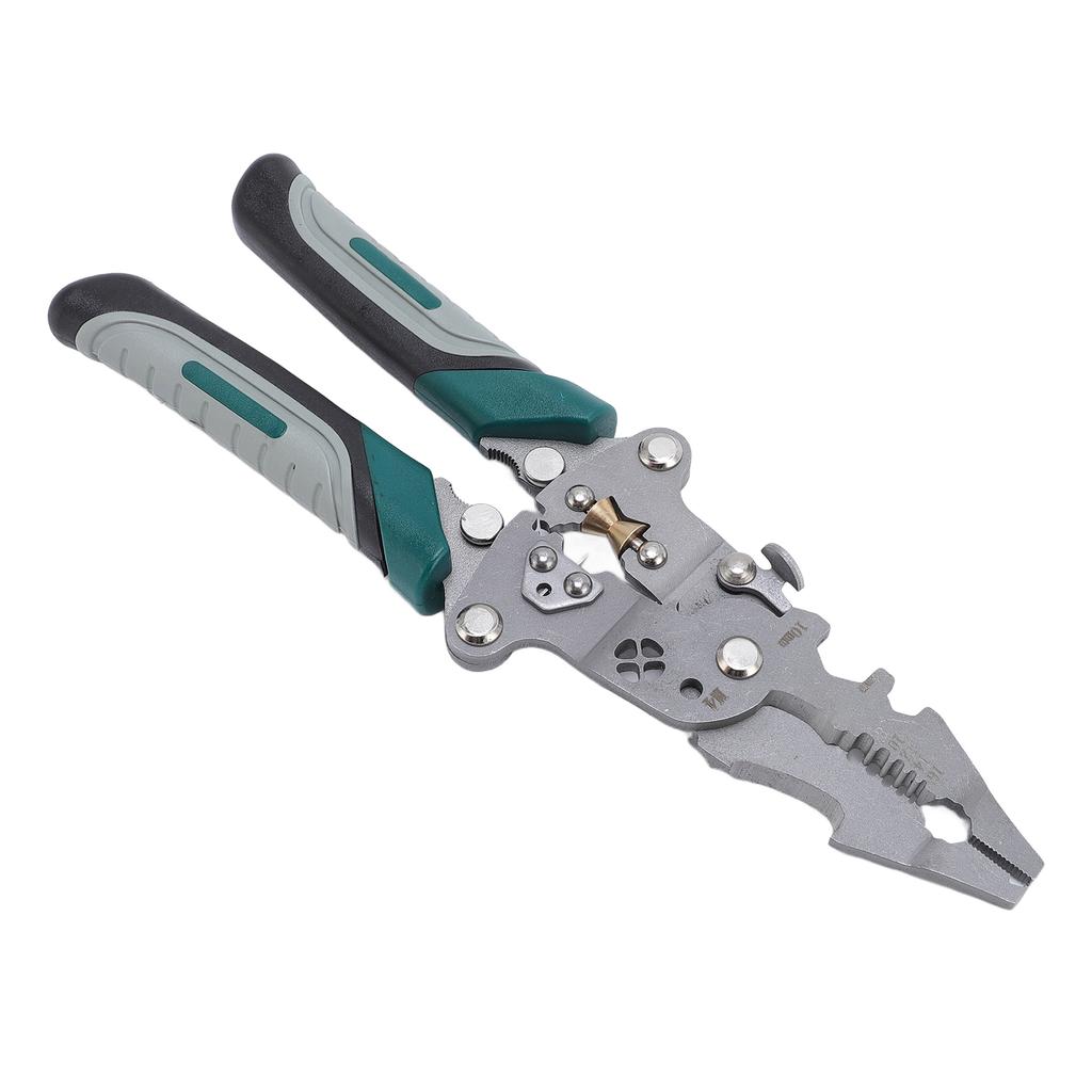 16 in 1 Foldable Wire Stripper Multifunctional Wire Stripping Plier Cable Cutter Crimper Tool for