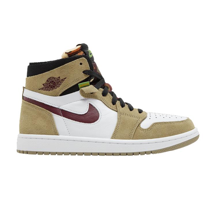 Air Jordan 1 Zoom Comfort Нейтральный Оливковый Вишневый 41