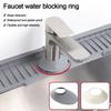 5pcs Silicone Faucet Splash Guards Soft Splash-Proof Sink Splash Pad Countertop Protect Easy Clean Water Pads Kitchen Washbasin