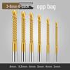 Titanium-Coated Serrated Twist Drill Bit for Woodworking and Grooving