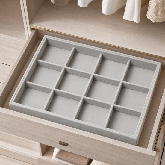 Jewelry Storage Box, with Velvet Interior Organize Tray, Durable Moisture-Proof Jewelry Case for Rings Earrings Bracelets