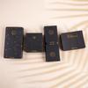 50Pcs Collection Gold Lettering On Black Background  Paper Card Hair Accessories Dispaly Card