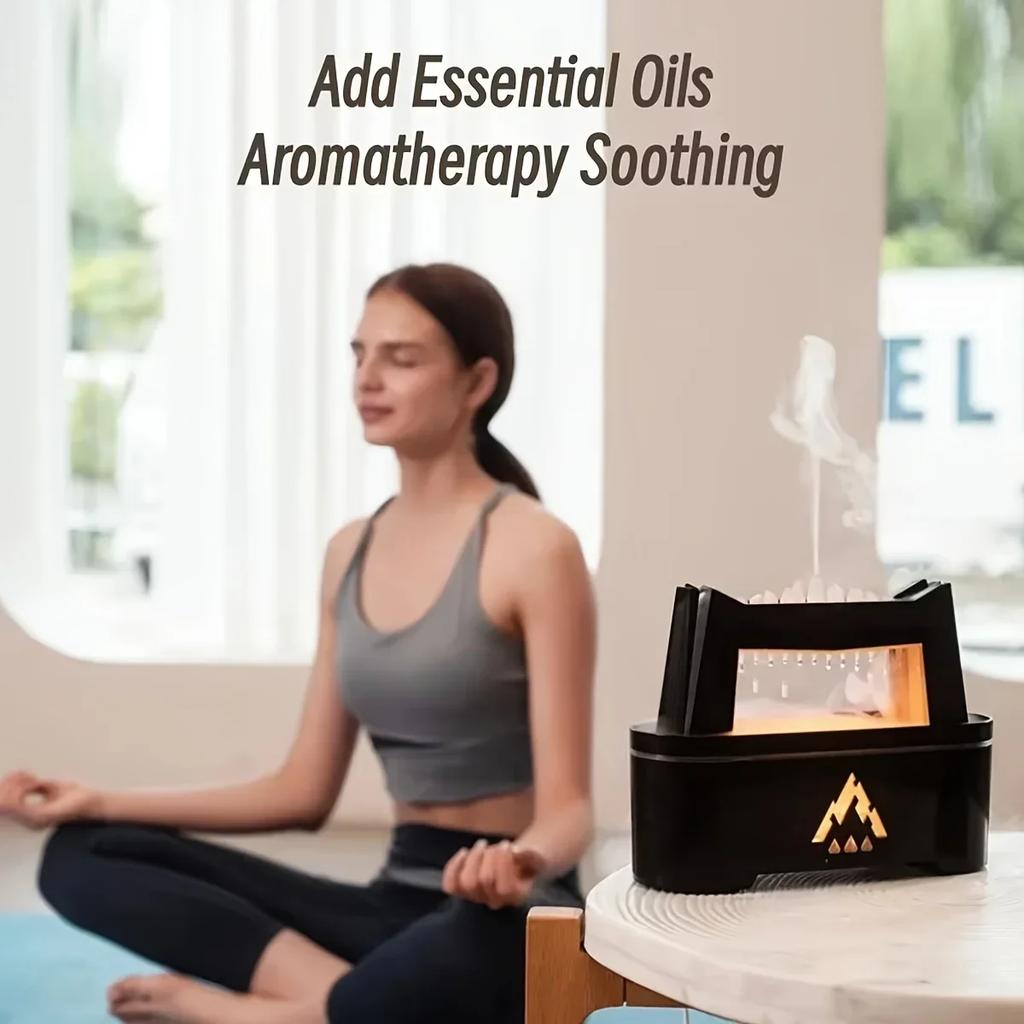 Air Humidifier with Aromatherapy Essential Oil Diffuser 10.14oz Capacity Atmosphere Light Remote Control Auto Shut-Off