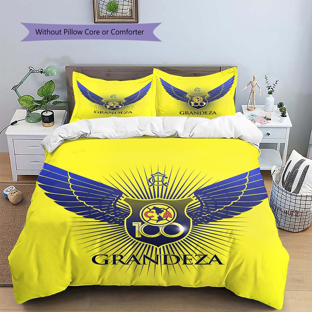 Club América  Pattern Bedding Quilt Set  Home Decoration  Gift (1 * duvet cover + 2 * pillowcase  without core)