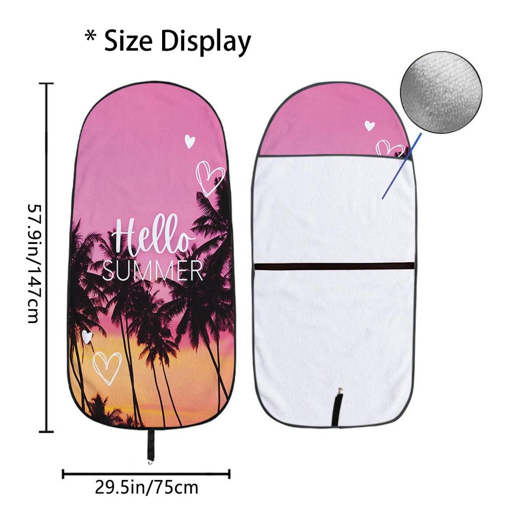 Universal Car Seat Towel Cover: Front Seat Protector for Gym, Workout, All Seasons - Fits Most Vehicles