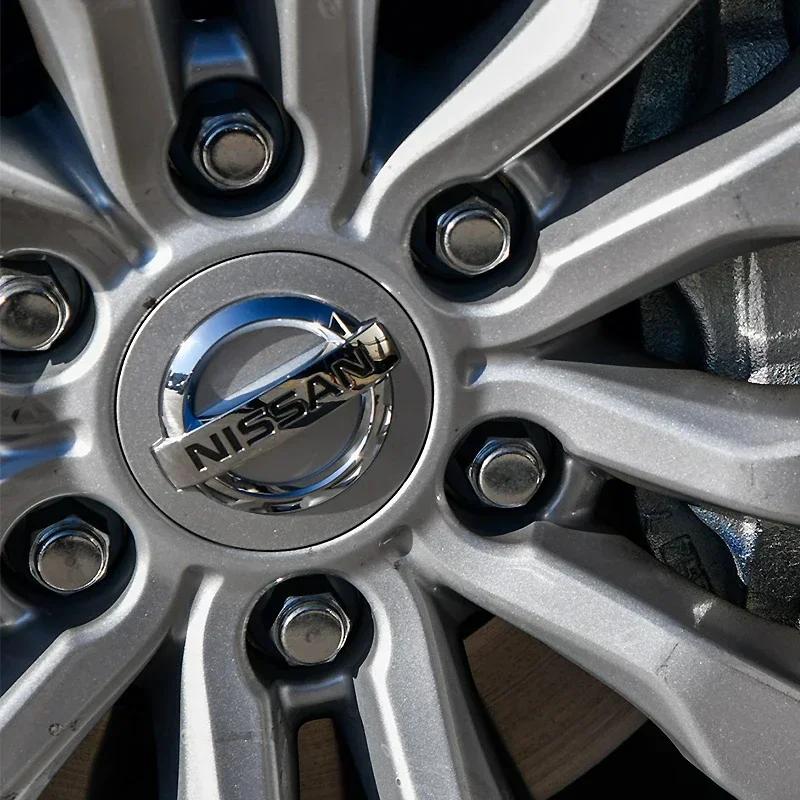 2025 Pro Nissan Nismo 4ks 54mm 60mm Středová krytka kola Kryt náboje Znak emblém Pro Nissan X J10 Trail Tiida Teana Juke X-trail Alm