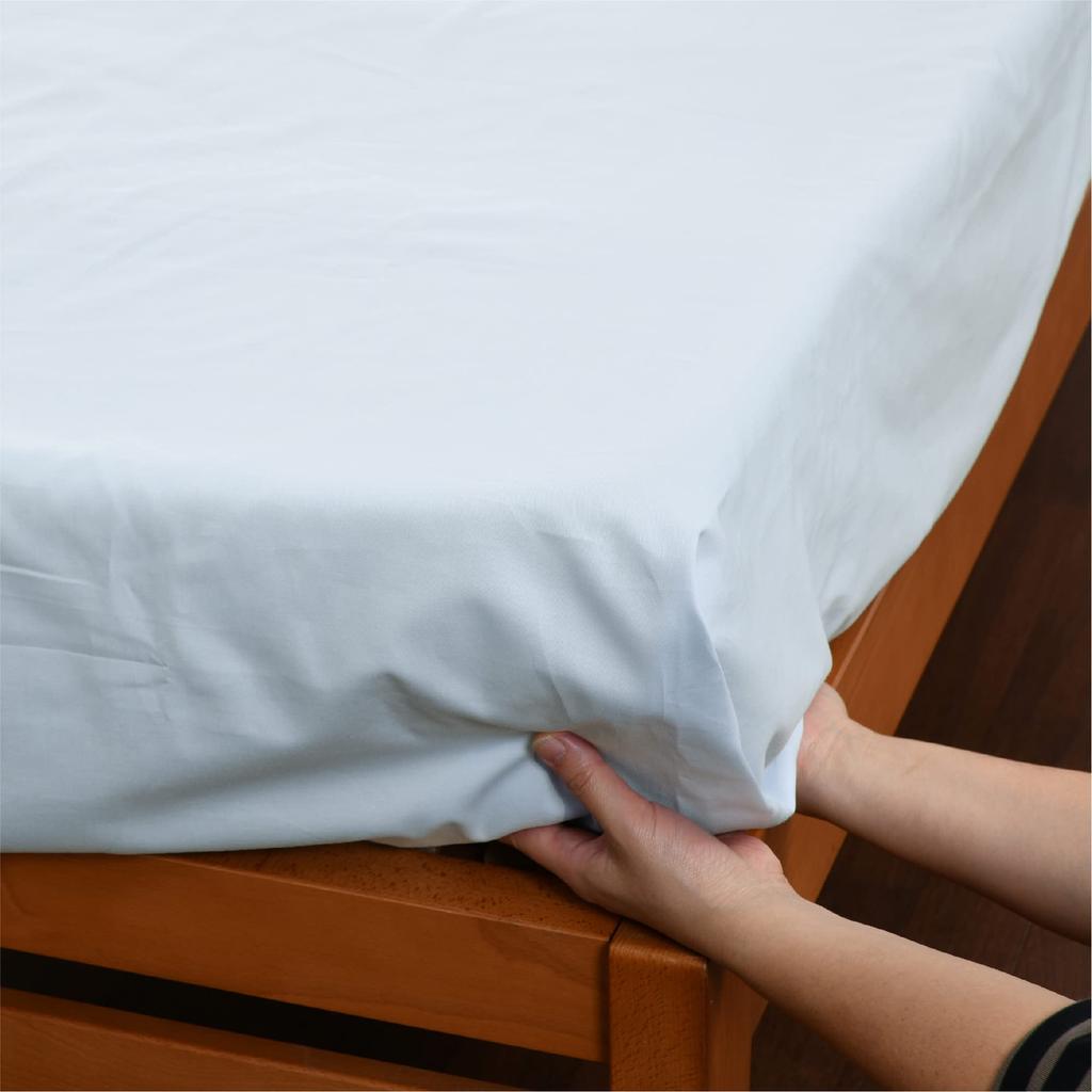 Nishikawa Flat PK03401005 [Nishikawa] Sheet, Single, Washable, Skin-Friendly 100% Cotton, Broadcloth, Plain, Beaute, BE3601, Blue,
