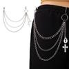 Sexy Pants Chain For Dancers Punk Eboy Summer Jeans Side Punk Chain