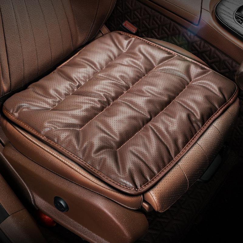 

Karcle PU Leather Car Seat Cover Breathable Punching Design Anti Slip Bottom Seat Covers Universal Car Interior Accessories