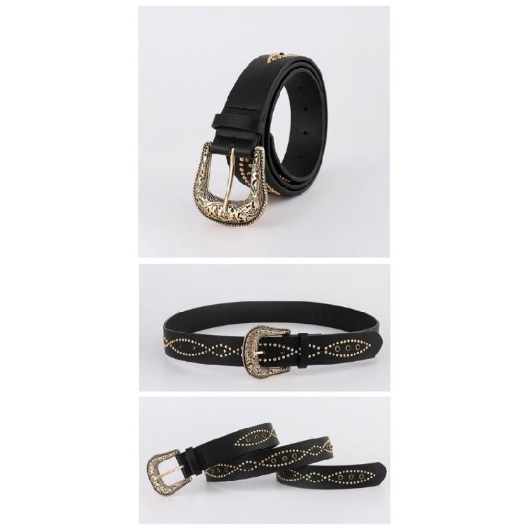 Waist Belt Chain Studded Belt for Casual Costume Belt for Jeans Wrap Dress