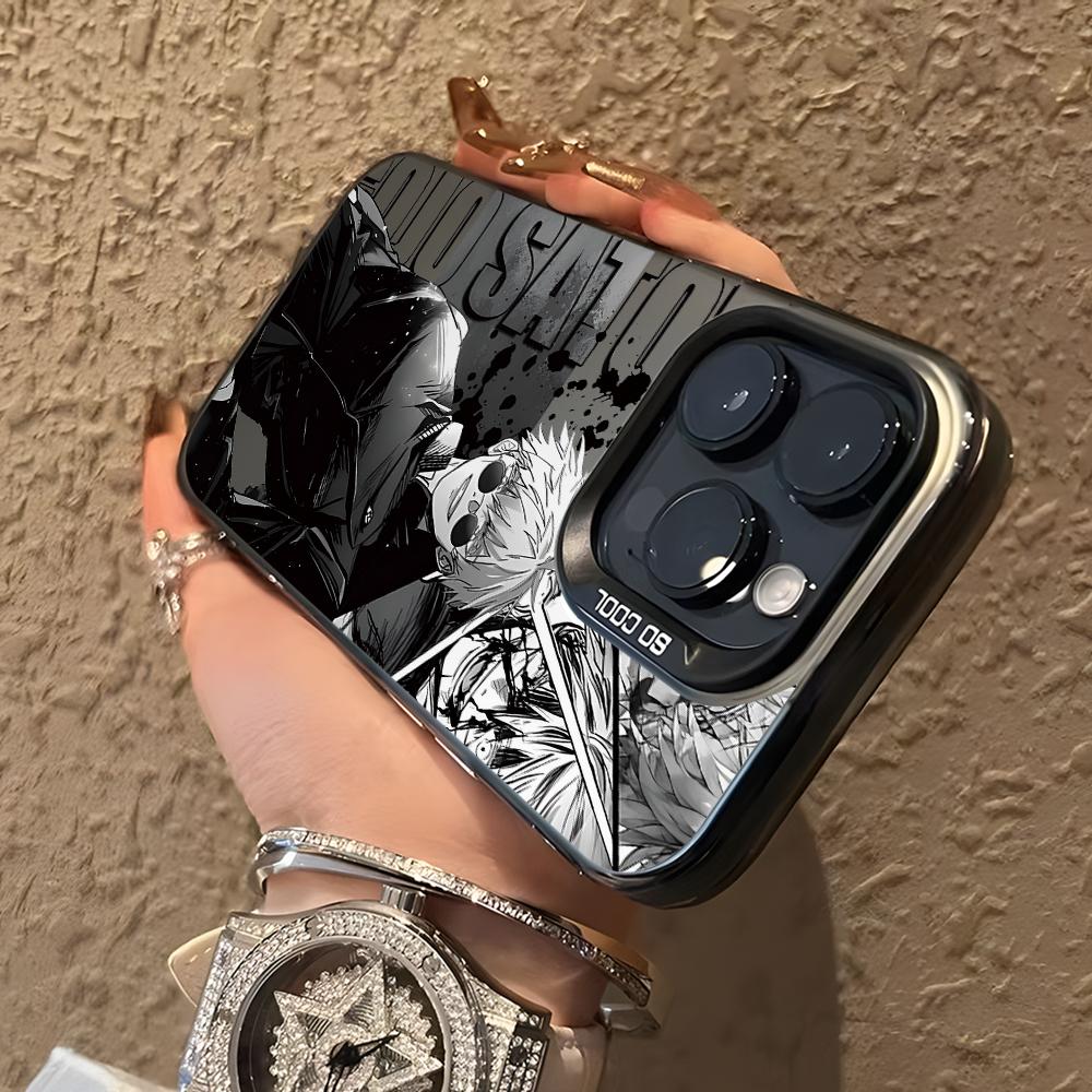 Jujutsu Kaisens Gojos Getos Phone Case for iPhone 17 Air 16 16e 15 14 Plus 13 12 11 Pro Max X Xs XR 8 Colorful Silver Hard Cover