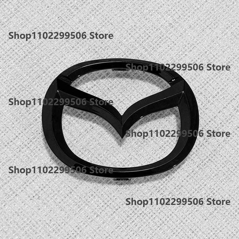 ABS black Auto Logo For 2020 2021 2022 2023 Year Mazda 6 Atenza Badge Car Front Grille Rear Trunk Logo Badge Sticker SKYACTIV G