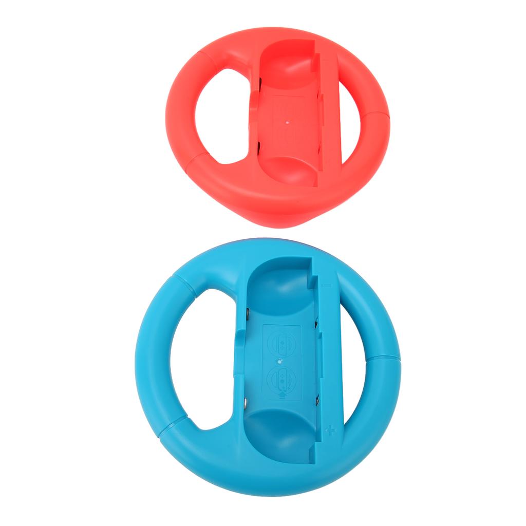 2 szt. Kontroler kierownicy Przenośny Zestaw akcesoriów do gier wyścigowych dla dla Switch(czerwony niebieski )