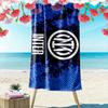 Inter Milan Print Beach Towel, Large Soft Quick Dry Towel for Beach Camping Swimming