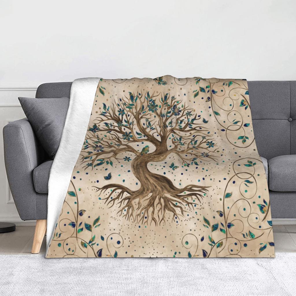 Mjolnir the Hammer of Thor Blanket Flannel Autumn/Winter Viking Breathable Soft Throw Blankets for Bedding Travel Quilt
