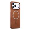 Business PU Leather For Magsafe Phone Case For iPhone 13 14 15 16 17 Pro Max 17Air Wireless Charging Shockproof Protective Cover