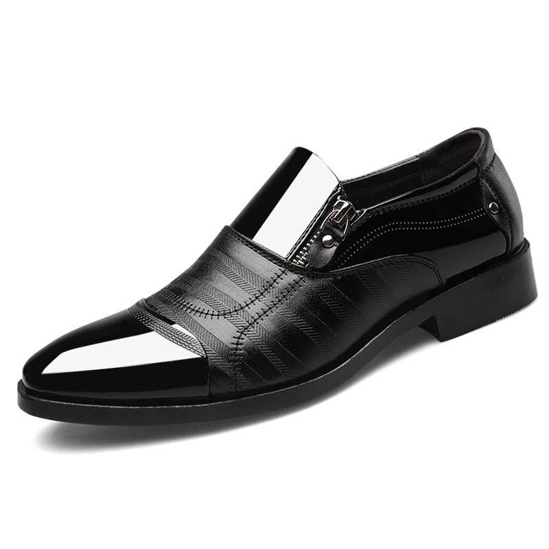 Genuine Leather Shoes Men's Breathable Business Formal Dress Youth Men's Shoes Wedding Shoes