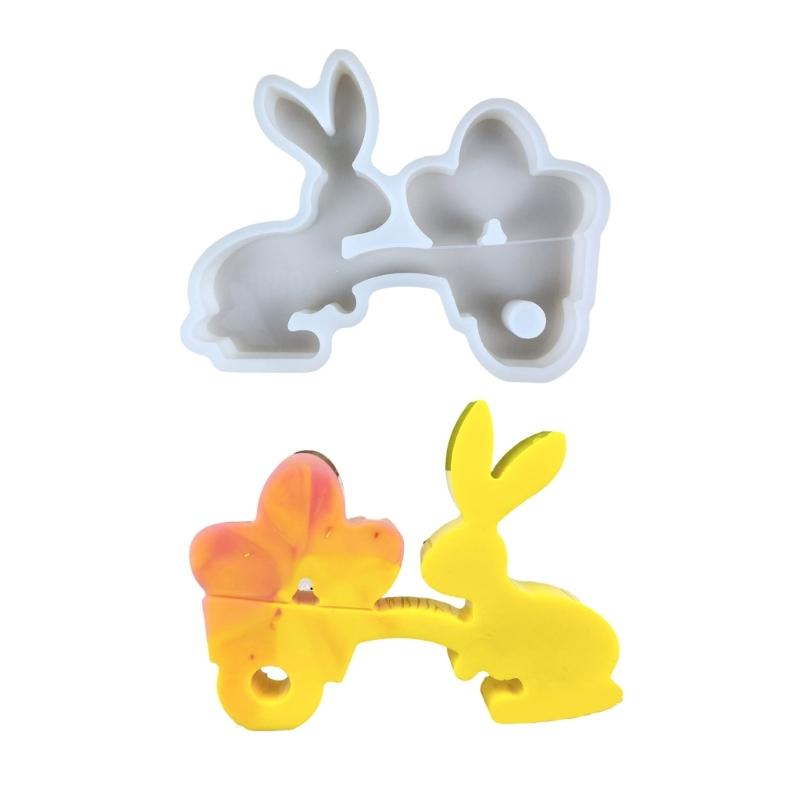 

Rabbit And Eggs Ornaments Mould Sturdy Silicone Rabbit Eggs Decoration Mold For Repeated Use In Ornament Crafts 1