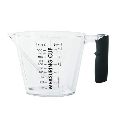 &NE Measuring Cup 500ml Nikii Clear Made In Japan Heat Resistant Microwave Safe Dishwasher Safe with Visible Measurement Markings from Top NIM-168