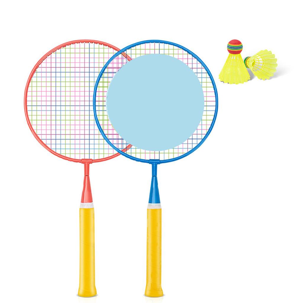 1 pár lehkých badmintonových raket, sada raket, rakety pro vnitřní a venkovní sporty, příslušenství pro děti a dospělé, začátečníky