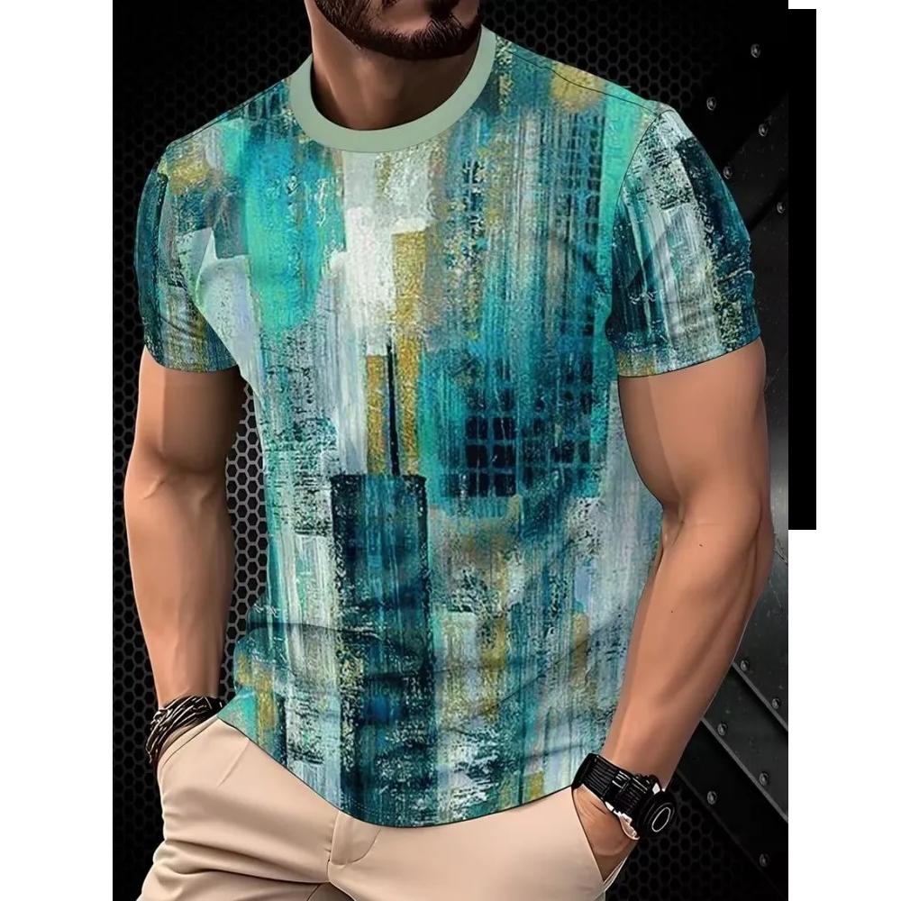 Fashion Versatile Casual Men's Top Short Sleeve Daily Comfort T-Shirts Men’s