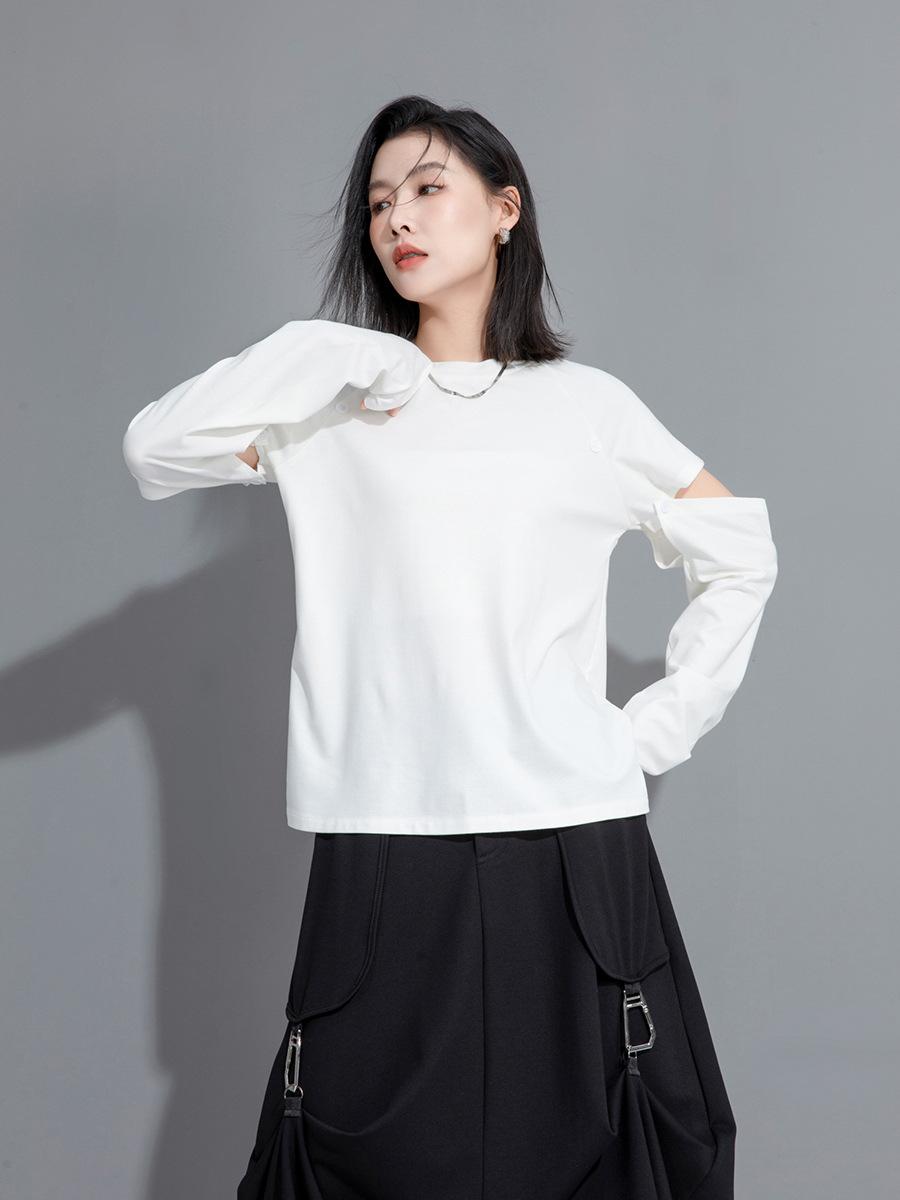 

Футболка свободного покроя свободного покроя в винтажном стиле для женщин, весна-лето L белый