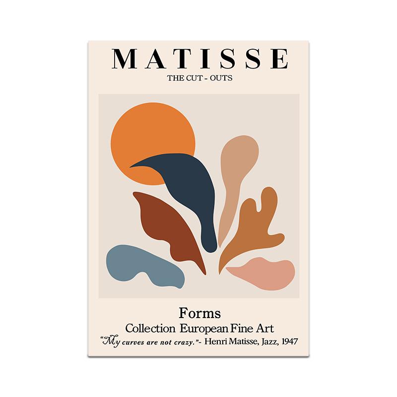 Henri Matisse Poster Flower Canvas Painting Art Nordic Leaf Posters Prints Wall Pictures for Living Room Home Decor Unframed