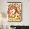 5D Diy Diamond Painting The Fan and The Princess Full Drill Rhinestones Mosaic Embroidery Handmade Products Home Decor Gift