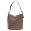 New Willow Litchi Grain Leather Bucket Bag, Portable Crossbody Bag, Shoulder Bag Tubas Women's Brown CW624-B4CBD